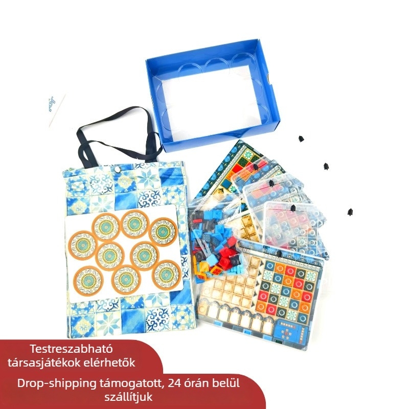 Tile Story Mini Portable Travel Edition — Akril anyagú társasjáték kártyák, 15–35 éveseknek