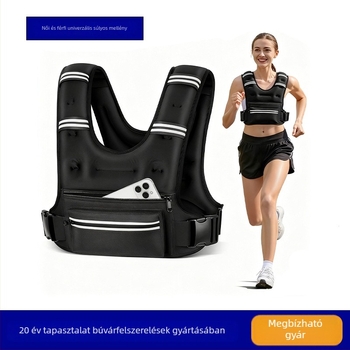 Súlymellény edzéshez — Neoprene + vasas homok, állítható súly, éjszakai futásra, ugrókötél edzéshez, kerékpározáshoz és erőnléthez