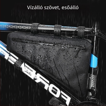 Kerékpár háromszög váz táska PVC-ből — vízálló, béléses, nagy kapacitás