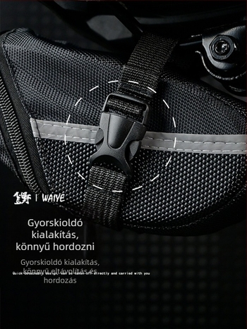 Kerékpár hátsó táska, 600D anyag, 4L kapacitás, bélés nélkül – Crooked Wild