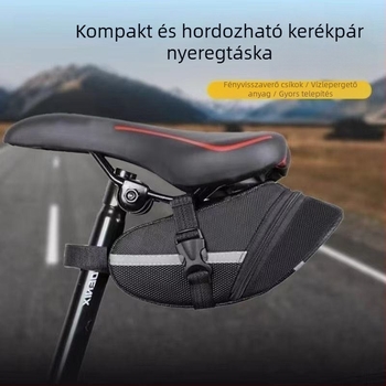 Divatos MTB hátsó nyeregtáska, kemény héjú, multifunkcionális eszköztartó, nagy kapacitású