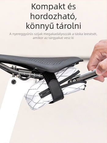Eslnf nyeregcsomag Velcro gyorskioldóval, vízálló, belső bélés nélkül, modell Eslnf-090, anyag nylon + poliészter, márka Linding