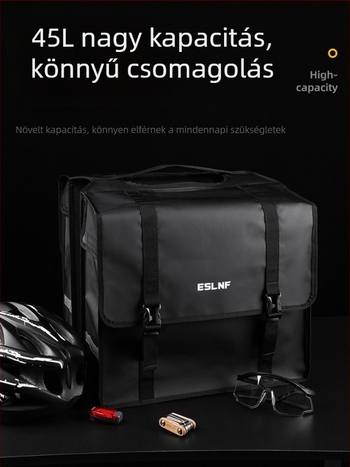 Dingtian kerékpár hátsó csomagtartó táska, 45L, vízálló, PVC, modell 037