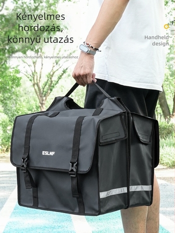Dingtian kerékpár hátsó csomagtartó táska, 45L, vízálló, PVC, modell 037