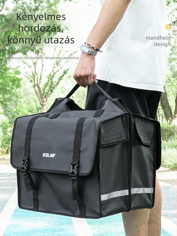 Dingtian kerékpár hátsó csomagtartó táska, 45L, vízálló, PVC, modell 037