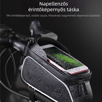 Merev héjú nyeregtáska érintőképernyős navigációval, nagy kapacitású hegyi kerékpárhoz