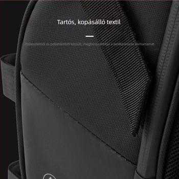 Kerékpár hátsó táska visszaverő (reflektív) kulacs-tartóval, PU bőr, 1,5 L kapacitás, márka offbondage