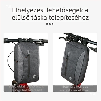 Kerékpár-kormánytáska elektromos rollerhez, cross-body válltáska, elülső táska, modell 566, kapacitás 4 L