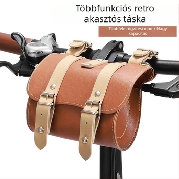 Női kerékpár elülső táska, retro stílusú MTB-hez, összecsukható kerékpárhoz tartozó kis kiegészítő táska