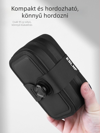 Országúti kerékpár hátsó nyeregtáska, vízálló, forgó zárómechanizmussal, 600D TPU anyag, Linding márka