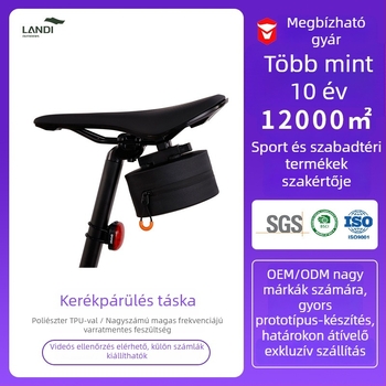 Kerékpár nyeregtáska - mágneses, összecsukható eszköztáska, 0,39 L, laminált TPU poliészter, Landi LD-6901