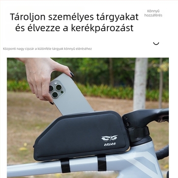 ENLEE kerékpár felsőcső táska, vízálló, 1.5L, TPU anyagból, MTB és országúti kerékpárokhoz
