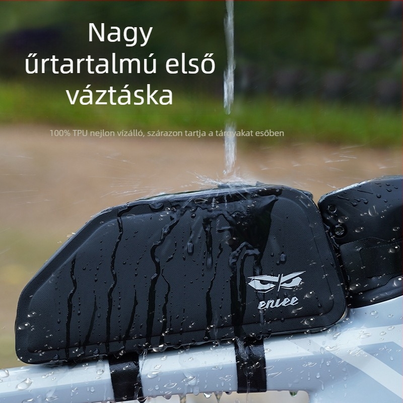ENLEE kerékpár felsőcső táska, vízálló, 1.5L, TPU anyagból, MTB és országúti kerékpárokhoz