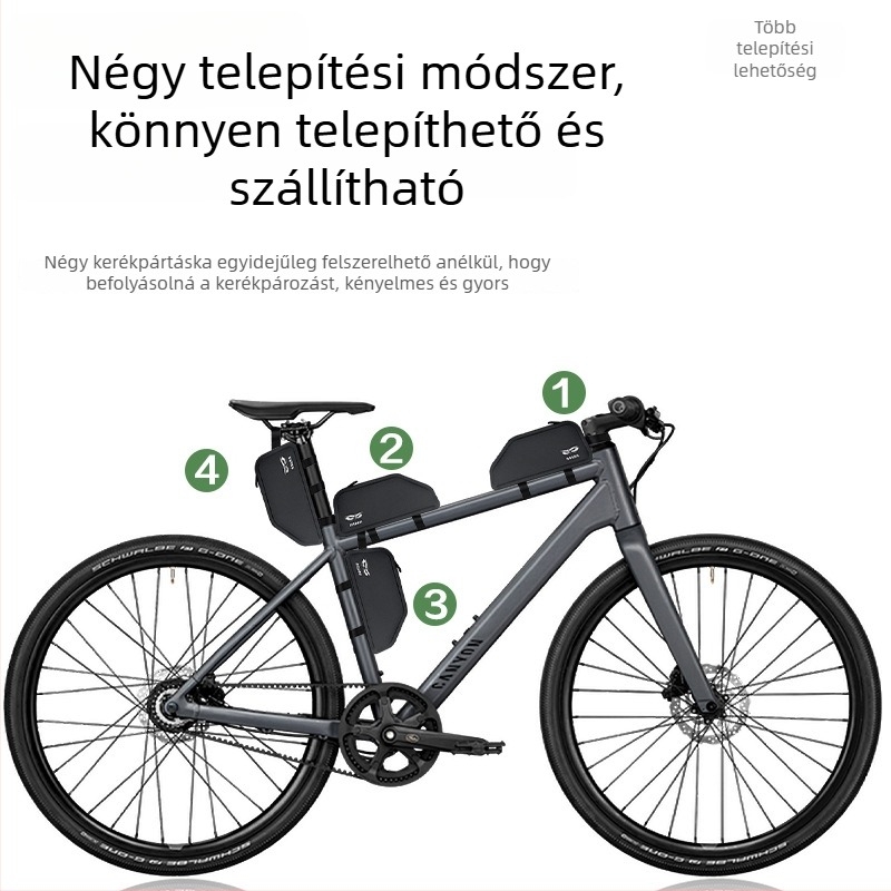 ENLEE kerékpár felsőcső táska, vízálló, 1.5L, TPU anyagból, MTB és országúti kerékpárokhoz