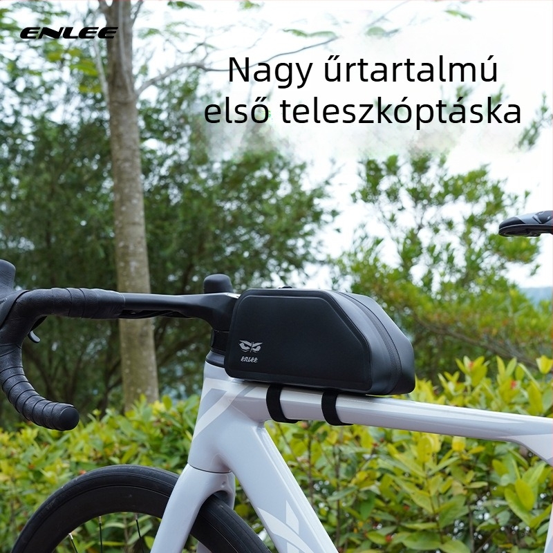 ENLEE kerékpár felsőcső táska, vízálló, 1.5L, TPU anyagból, MTB és országúti kerékpárokhoz