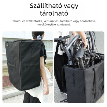 Mummy Xiao Bu Összecsukható kerékpár tároló hátizsák – Légáteresztő, Vízálló, Tárolás, Ütésálló, Oxford anyag