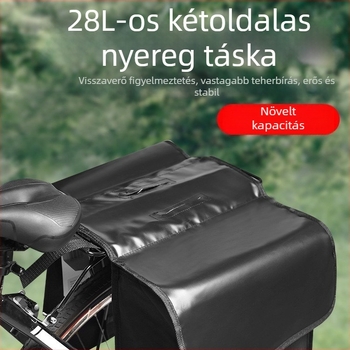 Hátsó kerékpár táska, poliészter, raktáron