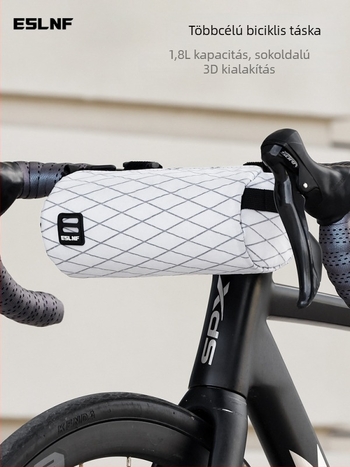 Eslnf Országúti kerékpár kormánytáska – 1,8 L kapacitás, Modell Eslnf-246, Nylon tárolás