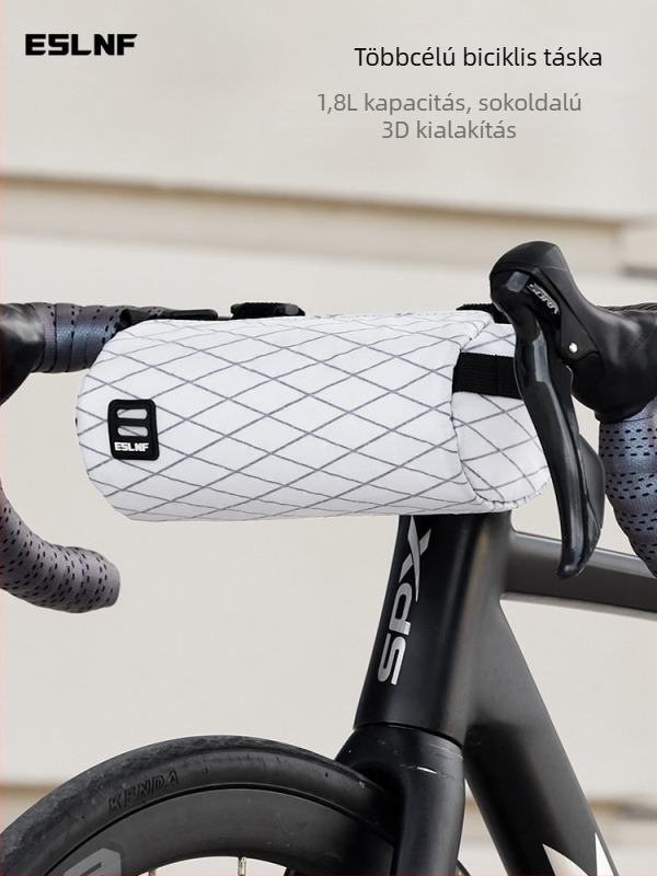 Eslnf Országúti kerékpár kormánytáska – 1,8 L kapacitás, Modell Eslnf-246, Nylon tárolás