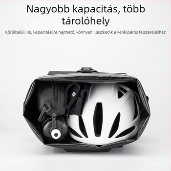 ROCKBROS vízálló kerékpáros hátsó csomagtartó táska, kapacitás 13,5–18 L, táska teste: poliészter + TPU, csat: nylon + PA, modell 30140100/AS-131