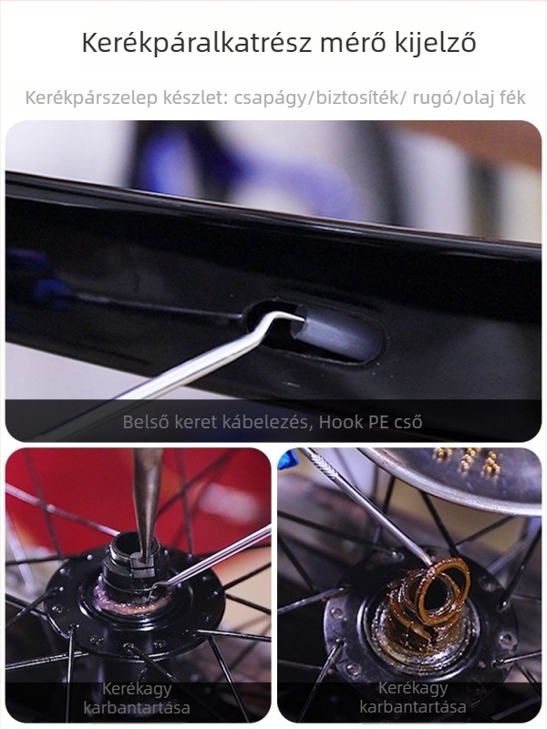 Lebycle speciális alakú kampó eszköz kerékpár első villája karbantartásához – olajtömítés, csapágy és tömítőgyűrű szétszerelése