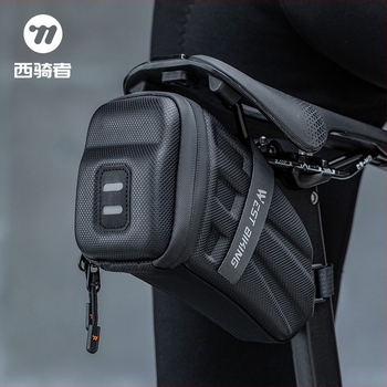 Kerekmár hátsó táska, kemény héj, kerékpárok számára – országúti és mountain bike-hoz, EVA/poliészter, 1.8 L kapacitás, modell YP0707395, béléssel