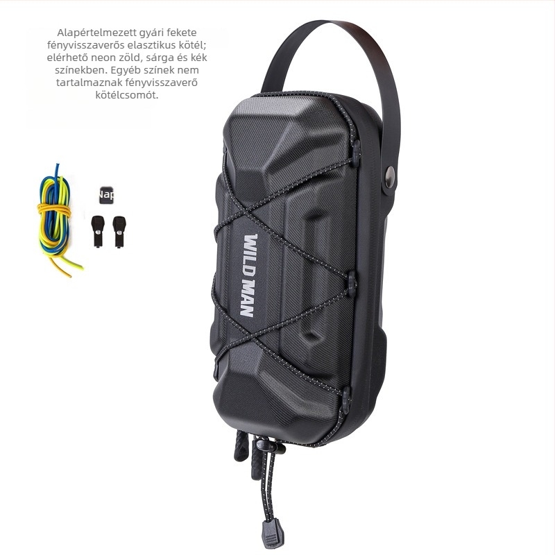 WILD MAN EVA kemény héjú lógótáska robogóhoz vagy kerékpárhoz, 2L, GD6X modell, gyorskioldó rögzítés