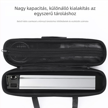 Elektromos kerékpár akkumulátor tároló táska, kemény héjú, PU/EVA, modell YP0707325, belső bélés