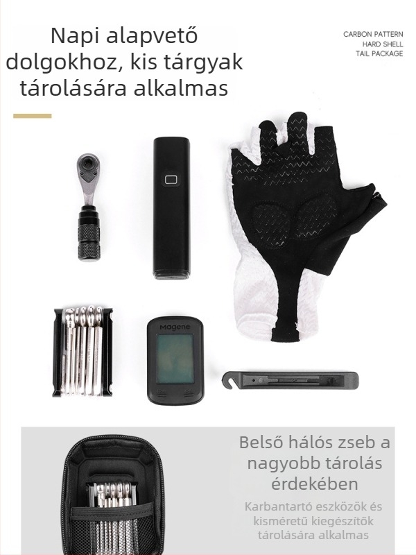 Kerékpár hátsó táska kemény EVA héjjal, vízálló, kapacitás 0,6 L, modell YQ-098, márka Yiquan