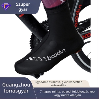 Boodun Téli meleg kerékpáros cipővédők szilikon béléssel és fleece belsővel, talppal