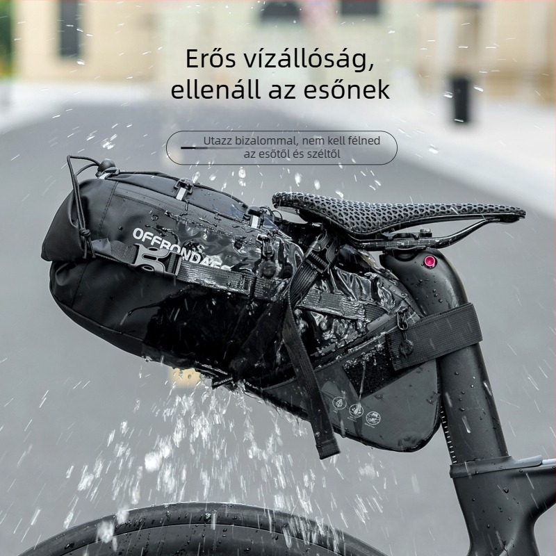 Kerékpár hátsó táska, poliészterből, 10 L kapacitás, modell 026, OFFBONDAGE