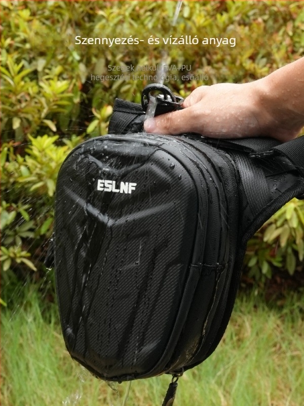 Motorkerékpár/bicikli derék- és lábszár táska EVA merev héjjal, vízálló, nagy kapacitású; Anyag: EVA+PU; Modell: 2; Márka: Linding