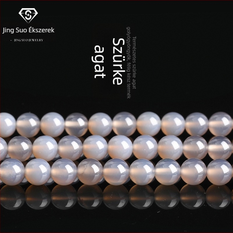 Kiegészítők – 7A természetes achát gyöngyök, kerekek, DIY ékszerekhez; feldolgozás: vágás, csiszolás, polírozás