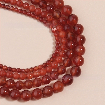 Kiegészítők - Magas minőségű kerek achát gyöngyök, szórt gyöngyök, csiszolás és polírozás, 2025 téli kiadás