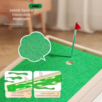 Lili műanyag asztali játék gyerekeknek – kétfunkciós bowling és mini golf, 4–6 éveseknek, 3C tanúsítvány 2021012202394102