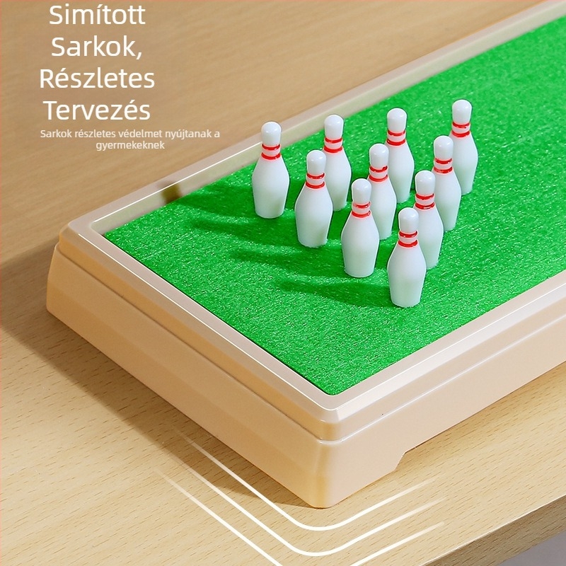 Lili műanyag asztali játék gyerekeknek – kétfunkciós bowling és mini golf, 4–6 éveseknek, 3C tanúsítvány 2021012202394102