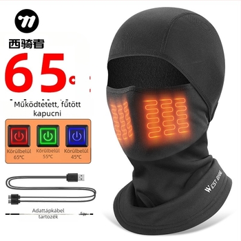 West Biking fűthető kerékpáros fejfedő fleece béléssel, poliészter/elasztán anyag, uniszex