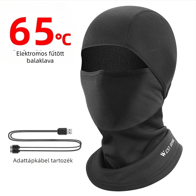 West Biking fűthető kerékpáros fejfedő fleece béléssel, poliészter/elasztán anyag, uniszex