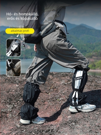 Vízálló Taslan lábvédők kültéri túrákhoz és hegymászáshoz — sivatagi homok elleni védelem, uniszex, testreszabható