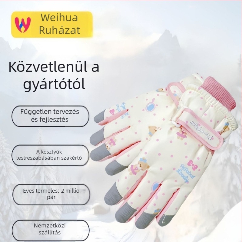 Wei Hua unisex síkesztyűk felnőtteknek, Oxford szövet