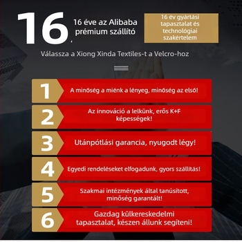 Kétoldalas Velcro kábelkötegelők, nylonból, nylon+poliészter keverék, kábelek rendezésére