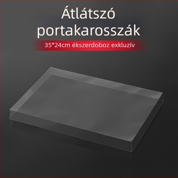 Ékszertálca fedél, PVC, téglalap alakú, egy rétegű, blisteres feldolgozás