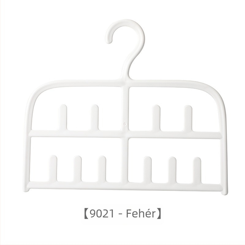 Kétszintes fehérneműtartó akasztó, PP anyag, modern egyszerű stílus, 80 db