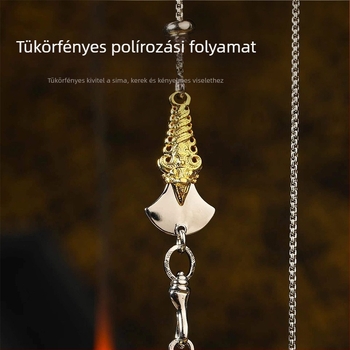 Réz alapanyagú nyaklánc platinalével bevont gyöngyökkel, univerzális lánc, eredeti dizájn, uniszex