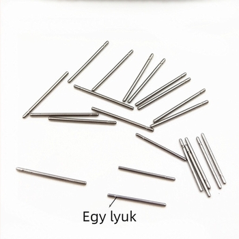 316L rozsdamentes acél fülcső tű, fej nélküli, egyenes, egy horonyval és egy lyukkal, DIY ékszer-kiegészítők