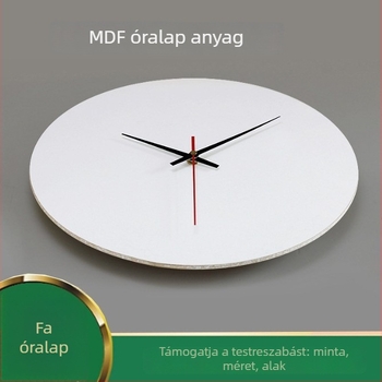 Személyre szabott fehér óralap szublimációs hőátvitellel, fa tokkal, mechanikus működés, Yami