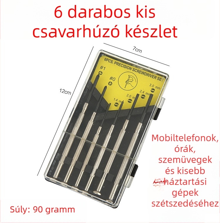 Mingyu óraszerszám-készlet, 6 darabos, mágneses, szigetelt, CR-V acél