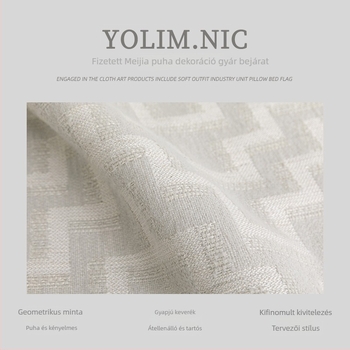 Dizájnos geometriai vonalas gyapjú-keverék kanapé takaró, modern egyszerű stílus, geometriai absztrakt minta, szállodai használatra, logónyomás: igen