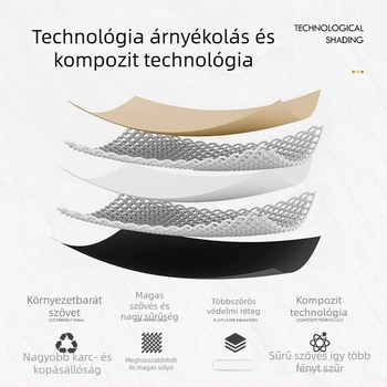 Poliészter sötétítő függönyök japán stílusban, fa erezetes mintával hotel- és apartmanhasználatra; hőszigetelés és napvédő védelem, warp knitting technológiával, kész a felszerelésre