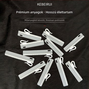 Állítható függöny-emelő rész – műanyag horog (PP+POM), minden típusú függönyhöz, modern-minimalista stílus, modell Lifting piece, márka Kebo Rui